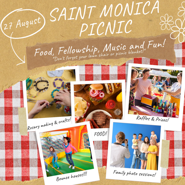 Saint monica parish feast day picnic st monica catholic church